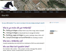 Tablet Screenshot of nanaimoequestrians.com